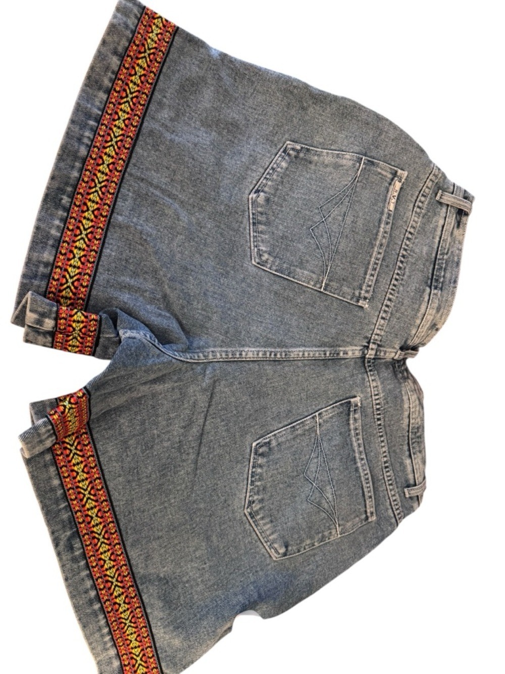 Revolt Clothing Co. Embroidered Denim Shorts plus size 16W-26W - Picture 10 of 10